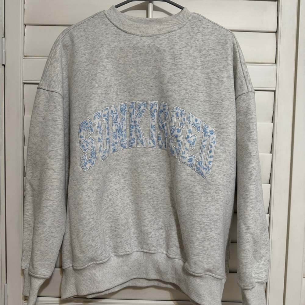 Gray Sunkissed Sweater